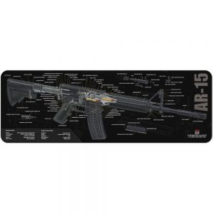 AR-15 CUT AWAY CLEANING MAT, 12X36IN