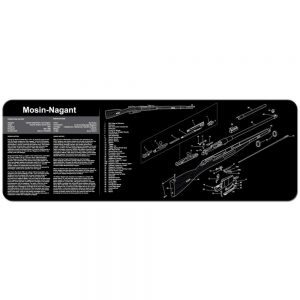 MOSIN NAGANT MAT - 12 X 36" - BLACK"""