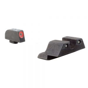 GLOCK HD NIGHT SIGHT SET - ORANGE FRONT OUTLINE - MODEL 17 / 17L / 19 / 22 / 23 / 24 / 26 / 27 / 33 / 34 / 35 / 38 / 39