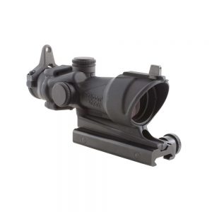 ACOG 4X32 SCOPE WITH AMBER CENTER ILLUMINATION FOR M4A1 INCLUDES FLAT TOP ADAPTER, BACKUP IRON SIGHTS AND DUST COVER  RIFLESCOPE