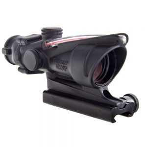 TRIJICON ACOG 4X32 SCOPE, DUAL ILLUMINATED RED HORSESHOE / DOT 6.8 BALLISTIC RETICLE WITH TA51 MOUNT  RIFLESCOPE