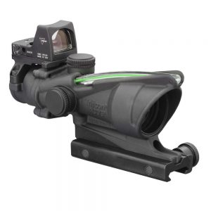 ACOG 4X32 SCOPE, DUAL ILLUMINATED GREEN CROSSHAIR .223 BALLISTIC RETICLE, 3.25 MOA RMR SIGHT RIFLESCOPE