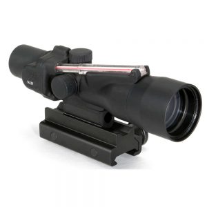 ACOG 3X30 SCOPE, DUAL ILLUMINATION RED CHEVRON .308 BALLISTIC RETICLE W/ TA60 MOUNT RIFLESCOPE