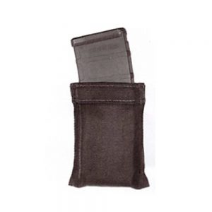 3 GUN CLIP ON AR MAGAZINE POUCH - BLACK NYLON