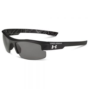 UA NITRO L SUNGLASSES - BLACK/GRAY, YOUTH