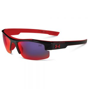 UA NITRO L SUNGLASSES - RED/BLACK, YOUTH