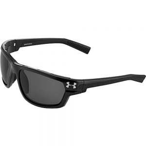 UA HOOK'D STORM SUNGLASSES - SATIN BLACK FRAME, GRAY POLARIZED LENS