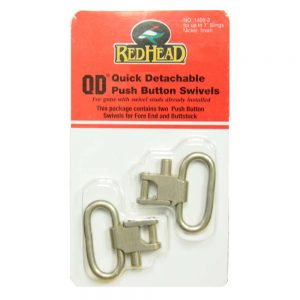 UNCLE MIKES RED HEAD QD 1 SWIVELS (2 PACK) - NICKEL"