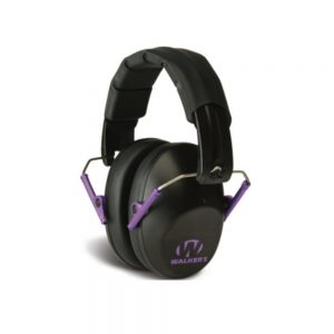 PRO-LOW PROFILE FOLDING EARMUFF - BLACK/PURPLE