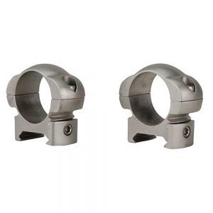 GRAND SLAM STEEL TOP WINDAGE ADJUSTABLE RINGS - 1, MEDIUM, SILVER"