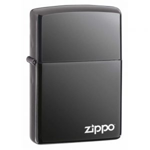 POCKET LIGHTER - BLACK ICE WITH ZIPPO LOGO